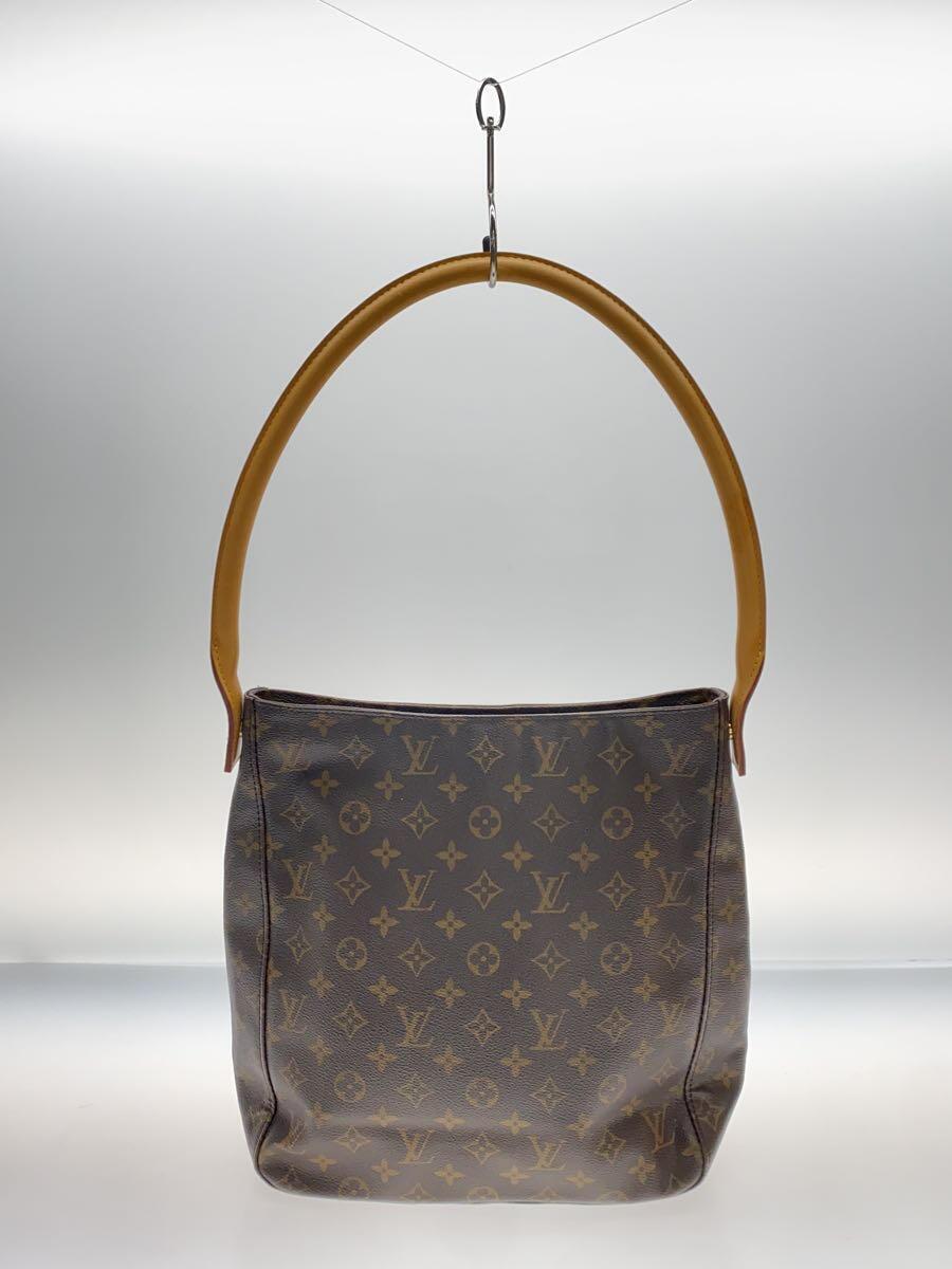 LOUIS VUITTON◆ルーピングGM/M51145/モノグラムキャンバス/ワンショルダーバッグ/PVC/BRW//_画像3