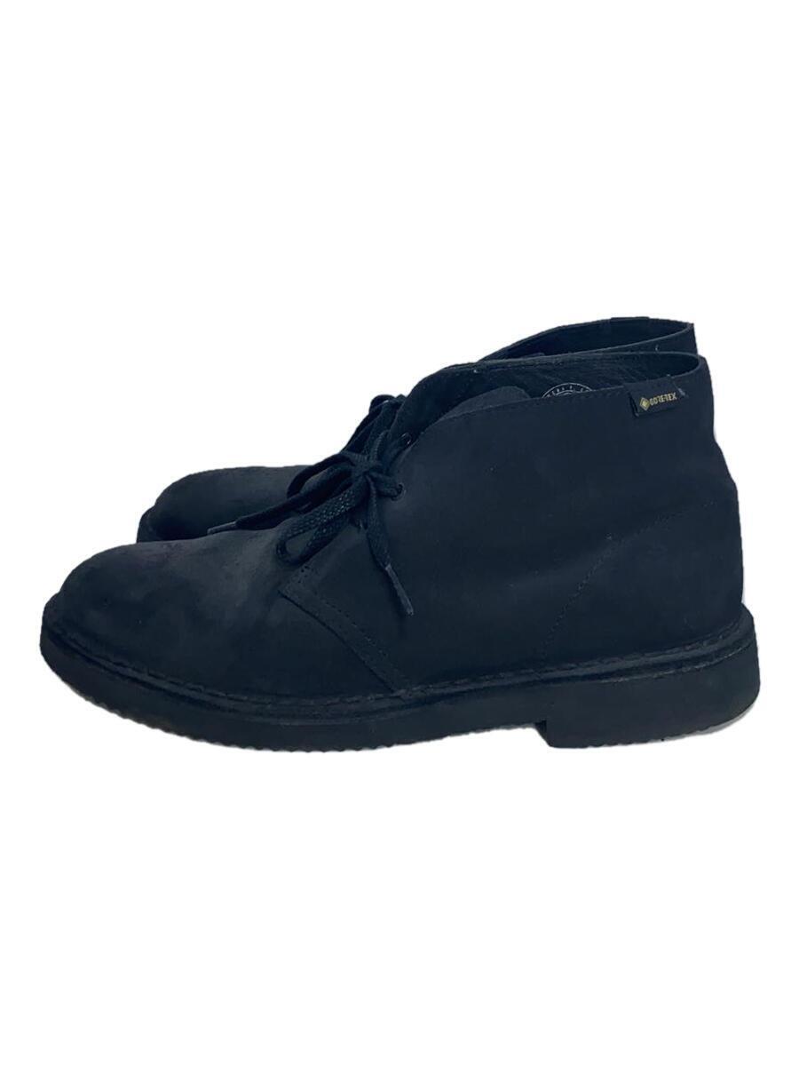 Clarks◆DESERT BOOTS GORE-TEX/チャッカブーツ/26.5cm/BLK/レザー/61163312_画像1