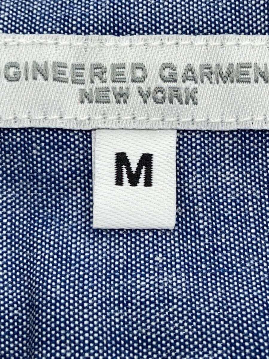 Engineered Garments◆4ポケット/シャンブレーサファリシャツ/長袖シャツ/M/コットン/IDG/インディゴ//_画像4