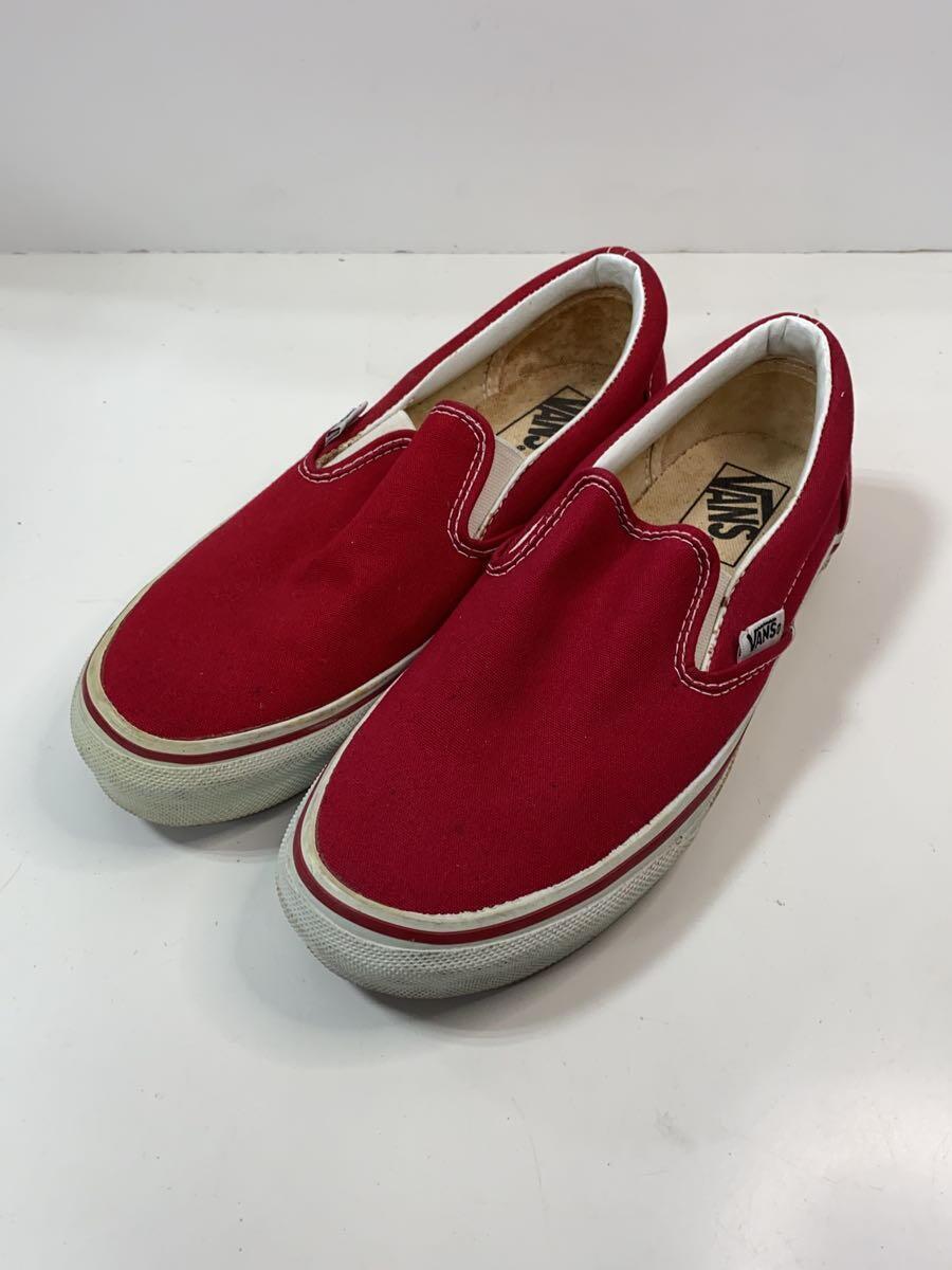 VANS◆ローカットスニーカー/US6.5/RED/キャンバス/V-98_画像2