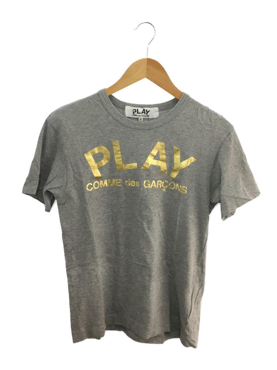 PLAY COMME des GARCONS◆Tシャツ/S/コットン/GRY/AZ-T142//_画像1