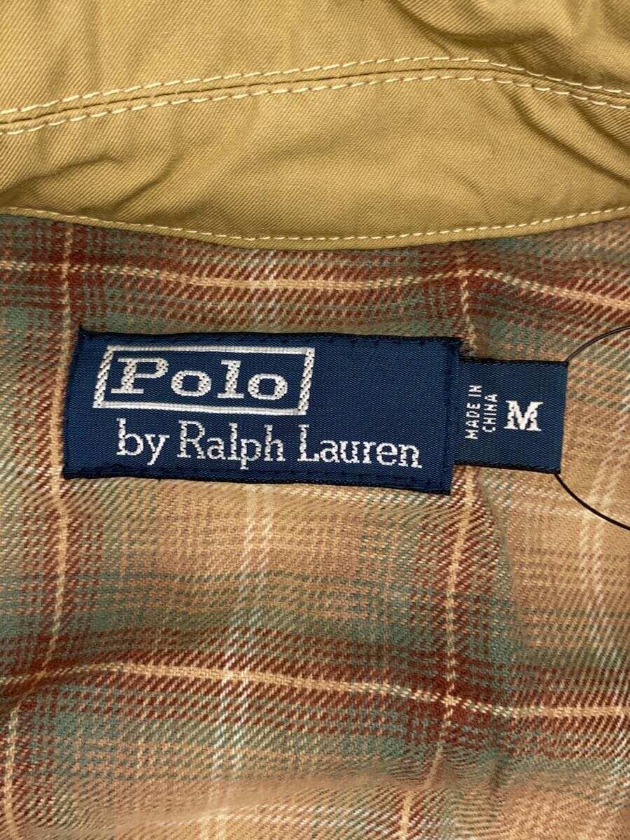 POLO RALPH LAUREN◆ジャケット/M/コットン/BEG/無地_画像3