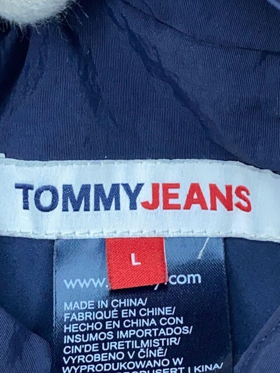 TOMMY JEANS◆ジャケット/L/ポリエステル/NVY_画像3