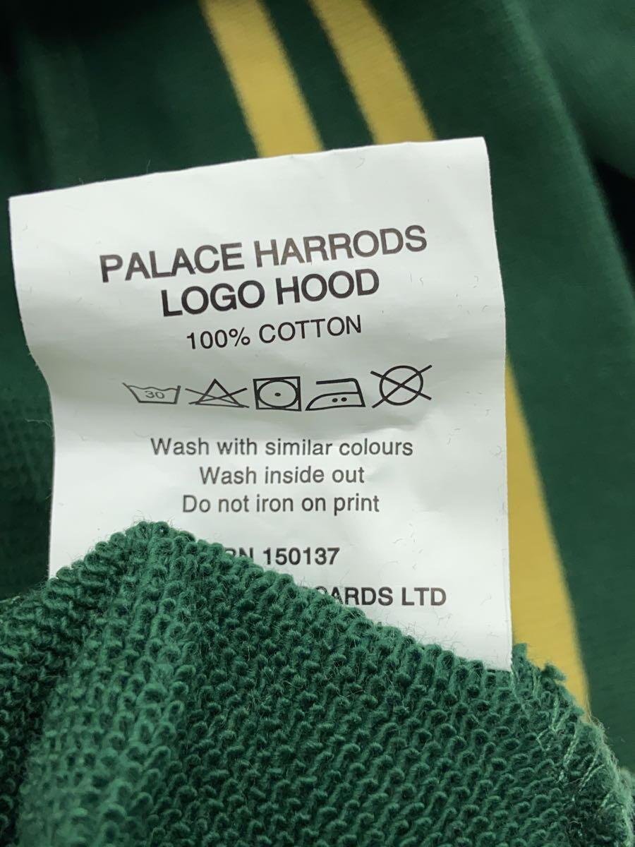 PALACE◆HARRODS LOGO HOOD/パーカー/L/コットン/GRN_画像4