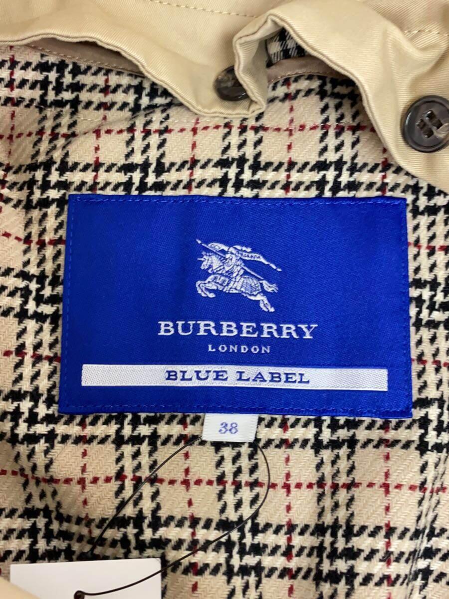 BURBERRY BLUE LABEL* trench coat /38/ cotton /BEG/ plain /FRF05-629-40