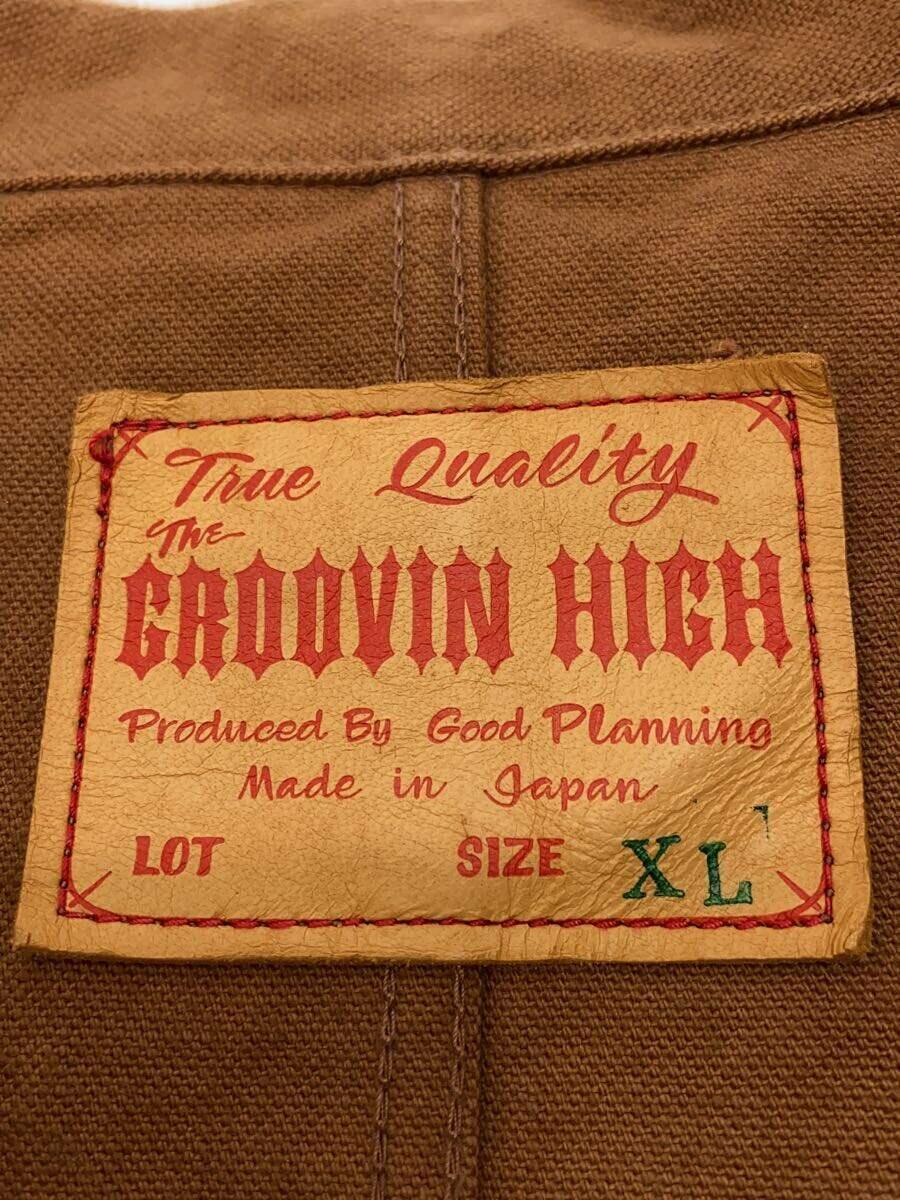 The GROOVIN HIGH◆ジャケット/XL/コットン/BRW/無地_画像3