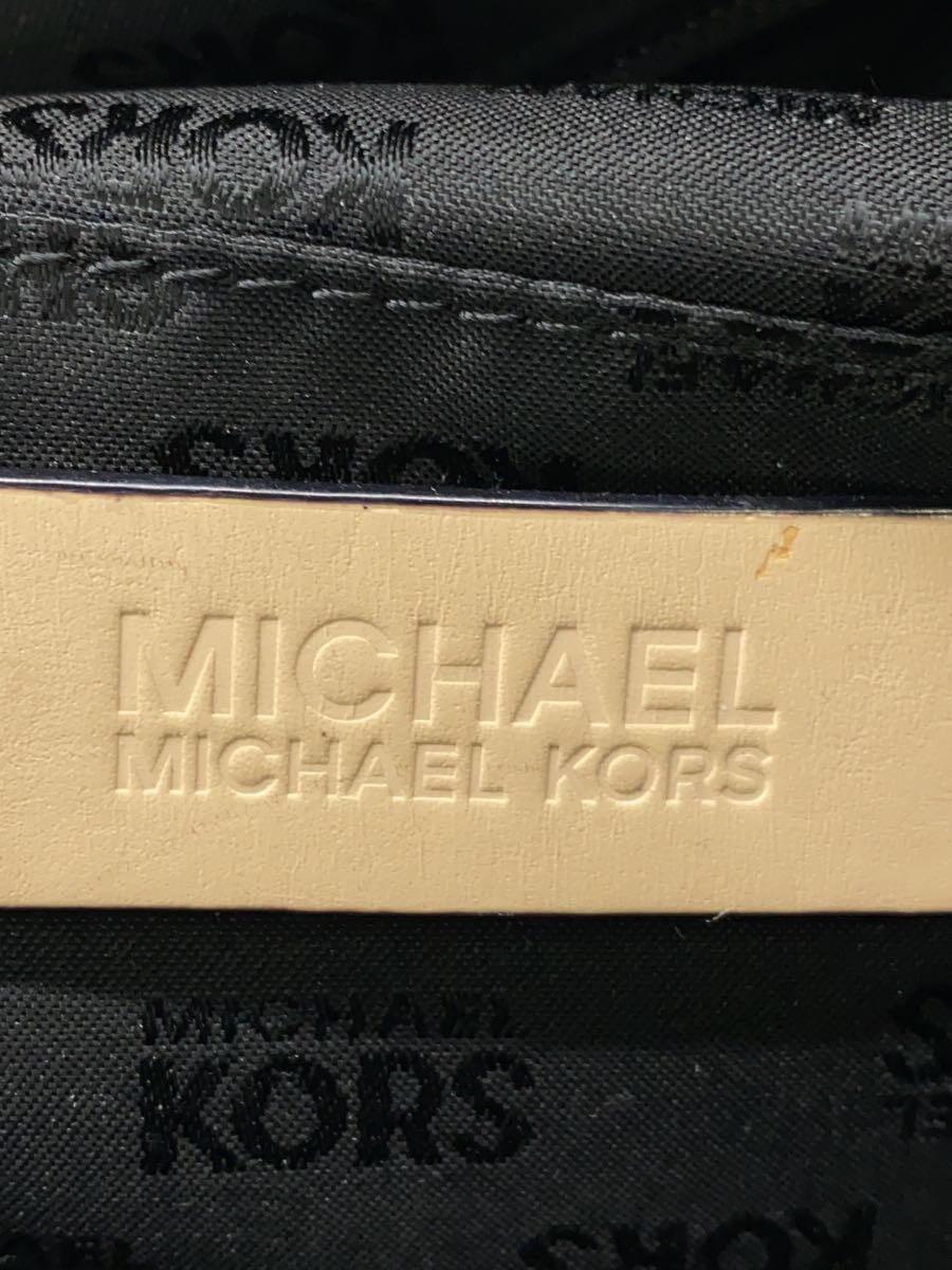 MICHAEL KORS◆ハンドバッグ/レザー/BLK/無地_画像5