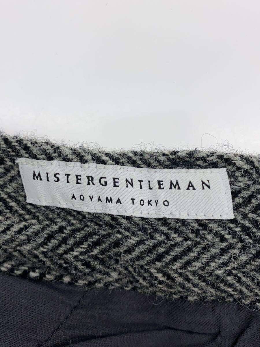 Mr.GENTLEMAN◆ウールパンツ/ボトム/S/ウール/GRY/ヘリンボーン/mgp-tr15_画像4