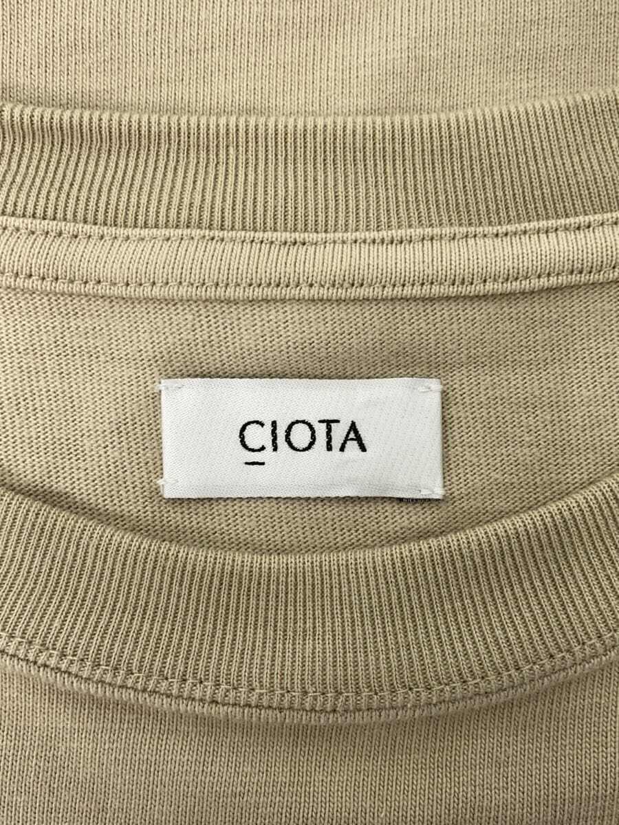 CIOTA◆Tシャツ/4/コットン/BEG/cslm-106m_画像3