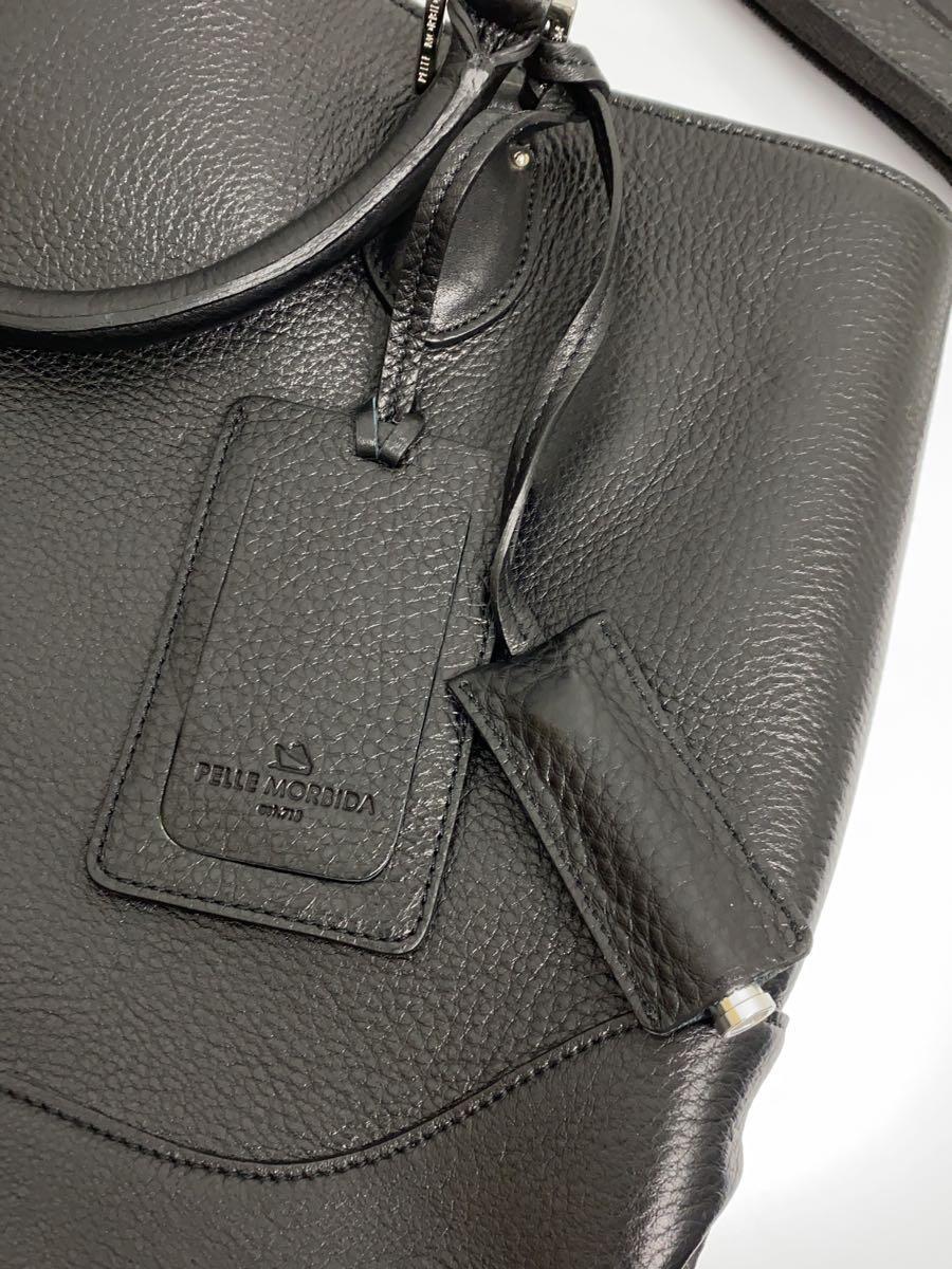PELLE MORBIDA* bag / leather /BLK/ plain /PMO-MB053