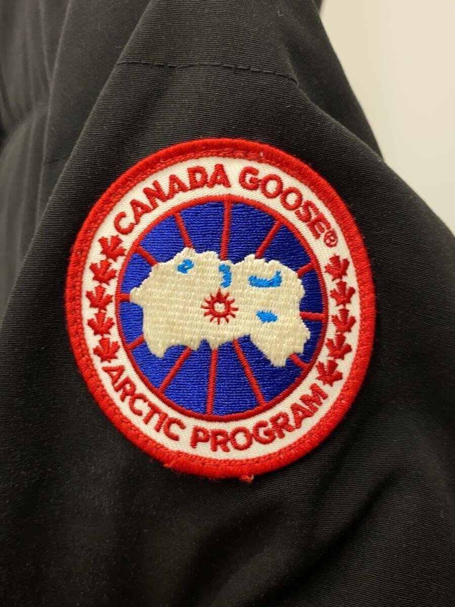 CANADA GOOSE◆ロングダウンジャケット/S/コットン/BLK/無地/68F8490_画像3