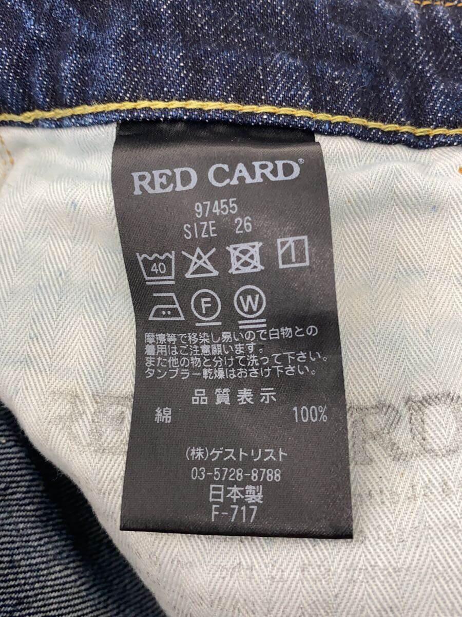 RED CARD◆ストレートパンツ/26/コットン/IDG/日本製/97455_画像5