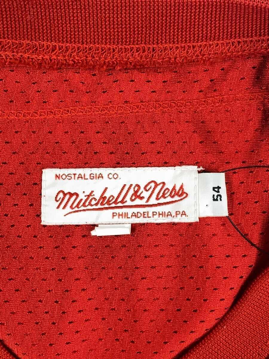 mitchell&ness◆Tシャツ/-/ナイロン/RED_画像3