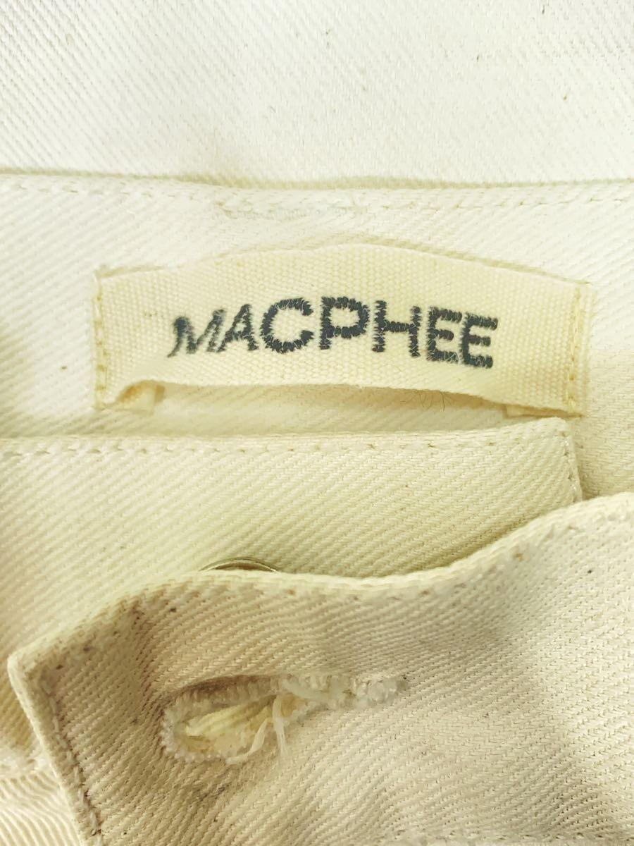 MACPHEE◆23SS/ピグメントドリルクロスペインターパンツ/ボトム/34/コットン/アイボリー/無地_画像4