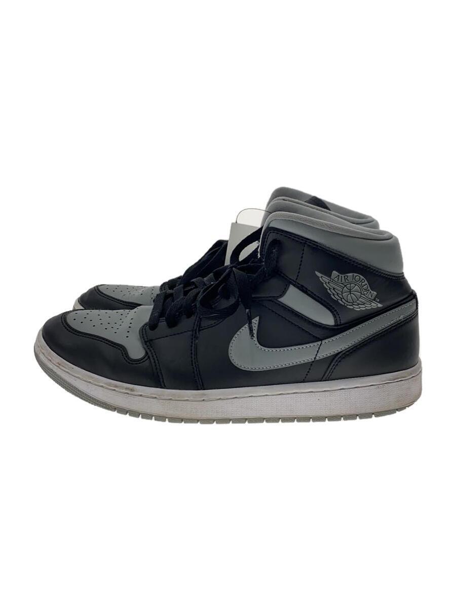 NIKE◆AIR JORDAN 1 MID_エアジョーダン 1 ミッド/28.5cm/BLK_画像1