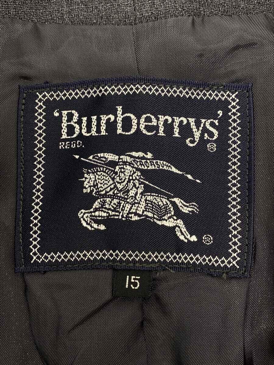 BURBERRYS◆セットアップ/15/ウール/GRY/無地_画像3