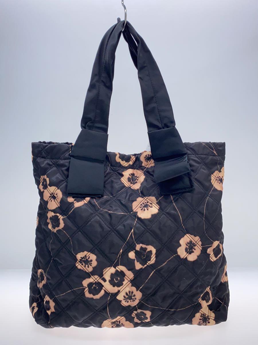 MARC BY MARC JACOBS◆トートバッグ/デニム/BLK/花柄_画像3