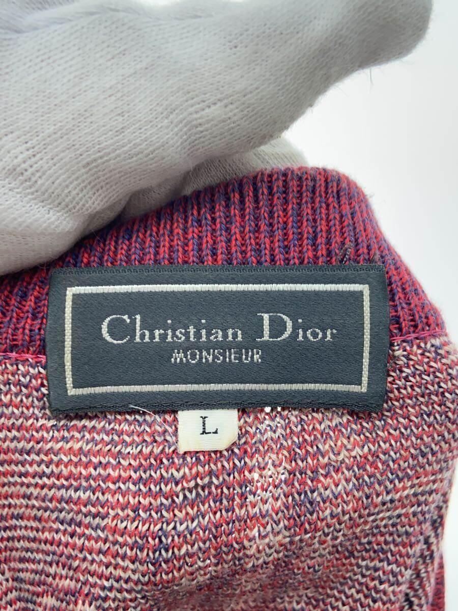 Christian Dior MONSIEUR◆ポロシャツ/L/コットン/PNK/総柄_画像3