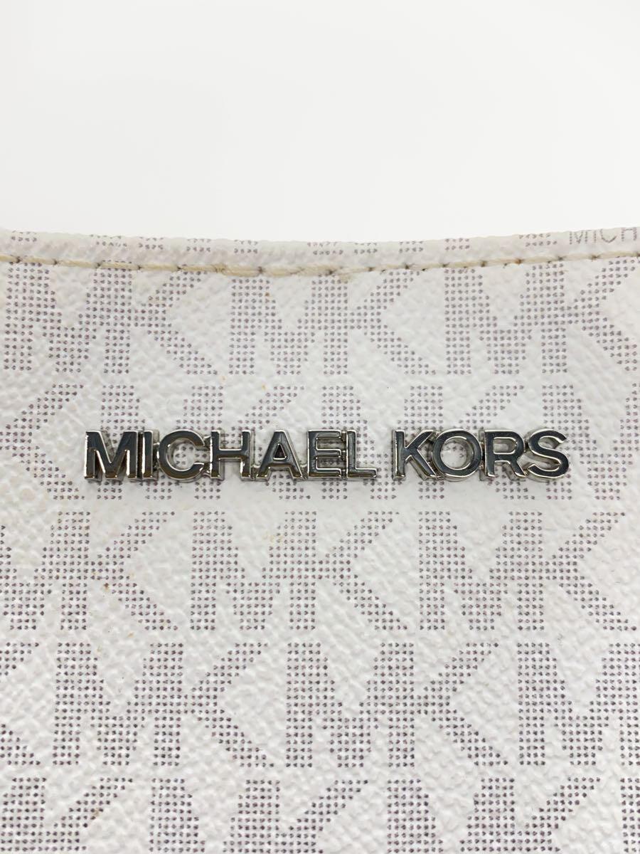 MICHAEL KORS◆ショルダーバッグ/PVC/WHT/総柄/35H9SNIC9B_画像5