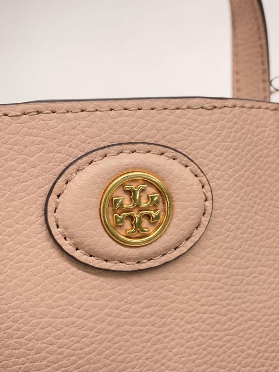 TORY BURCH◆ショルダーバッグ/レザー/PNK/無地_画像5