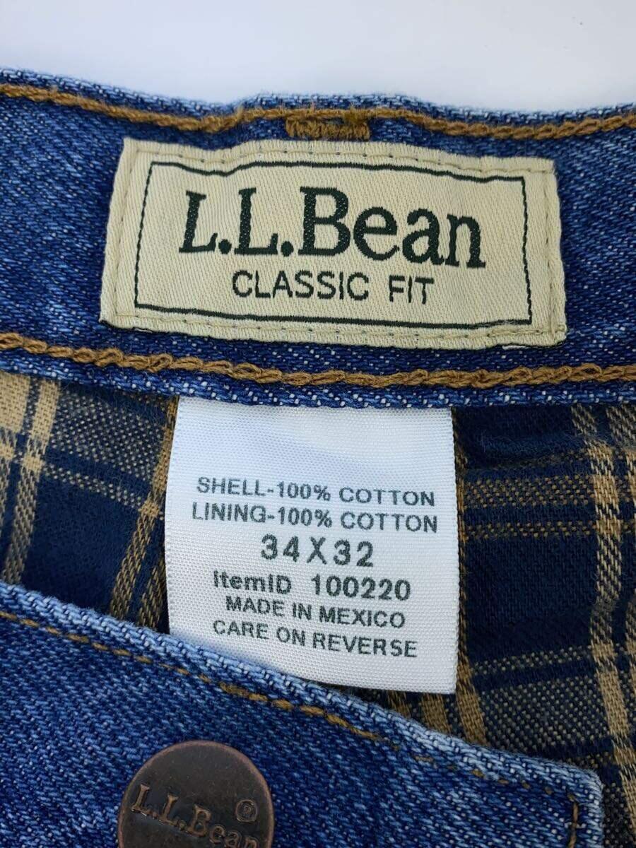 L.L.Bean◆ボトム/34/デニム/BLU_画像4