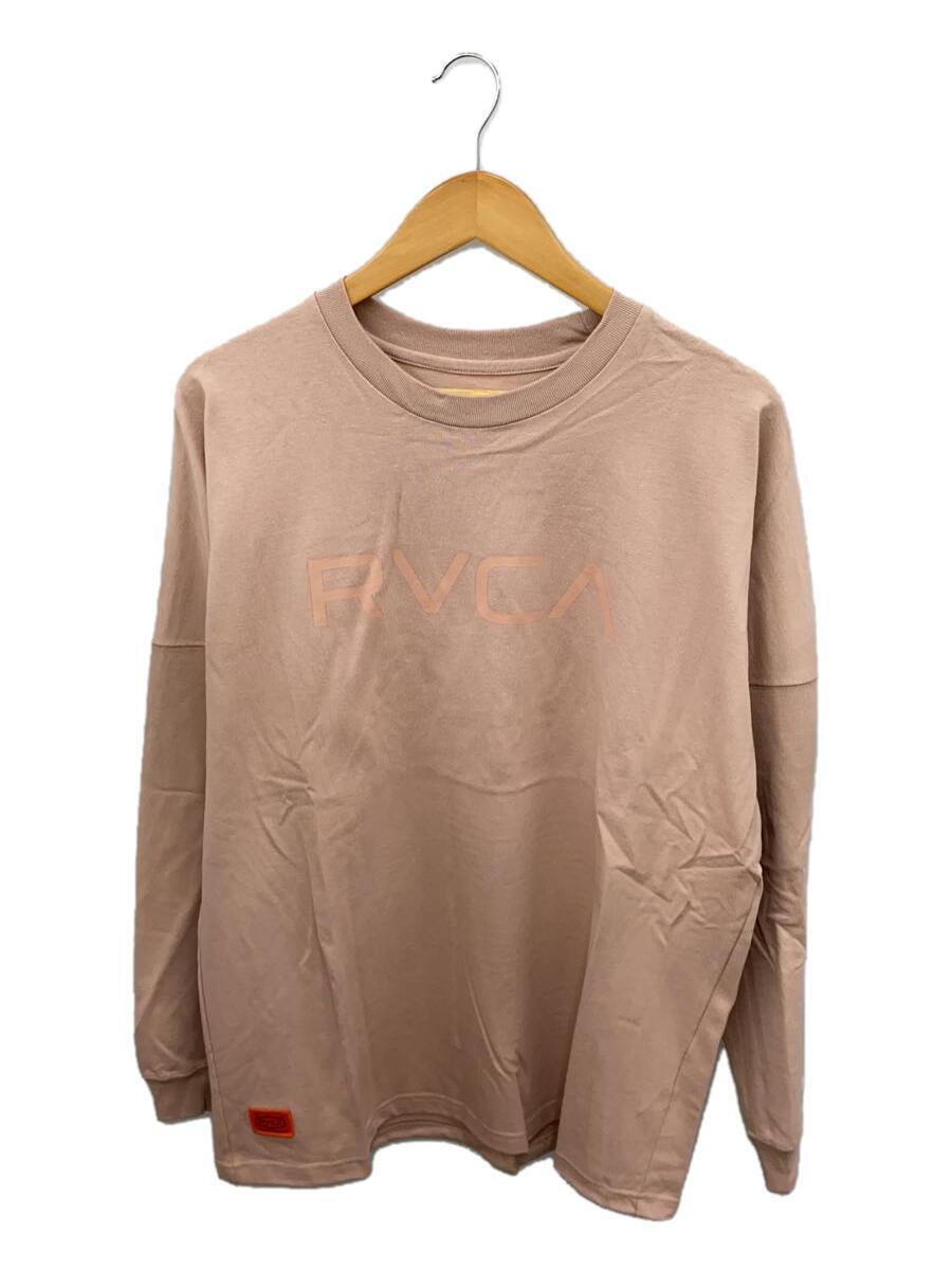 RVCA◆ルーカ/BC042-064/長袖Tシャツ/M/コットン/ピンク_画像1