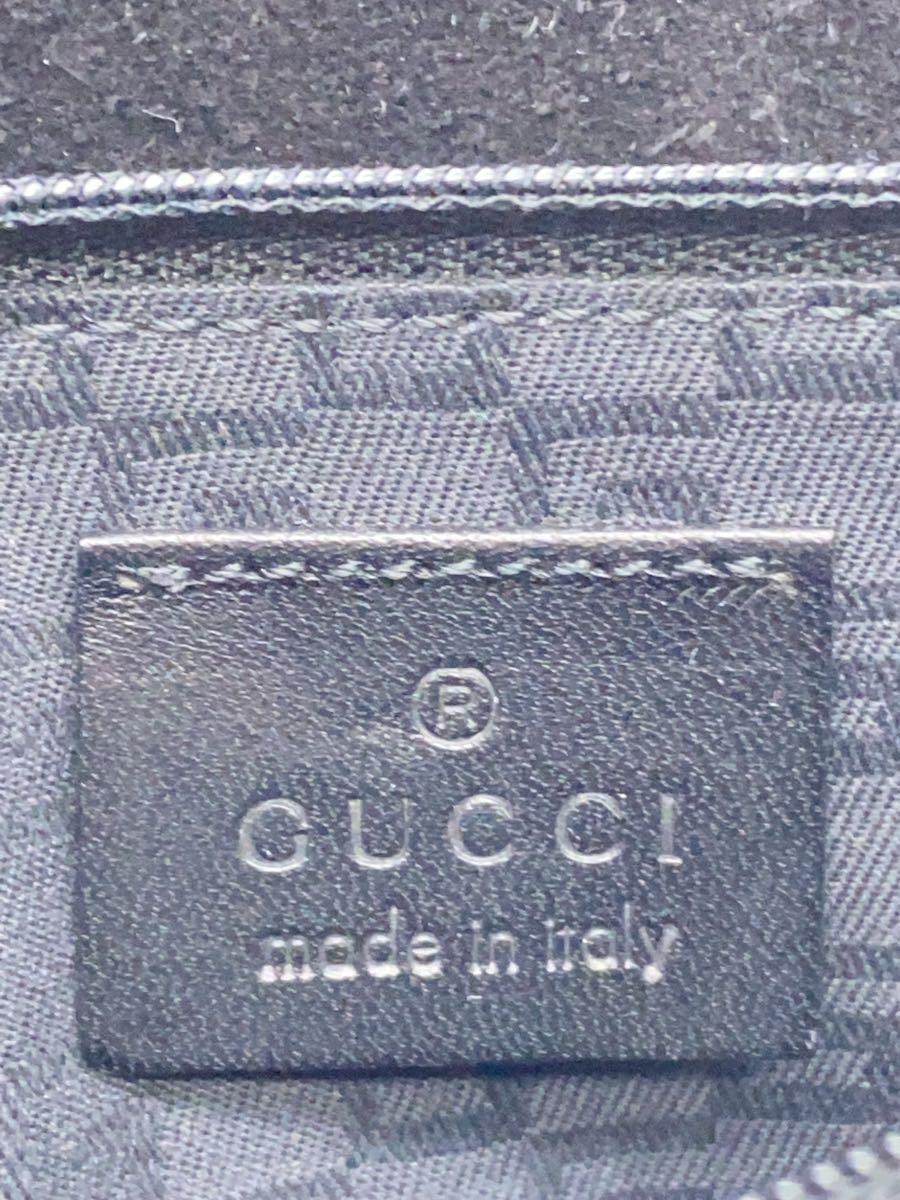 GUCCI◆ショルダーバッグ/スウェード/BLK/101341_画像5