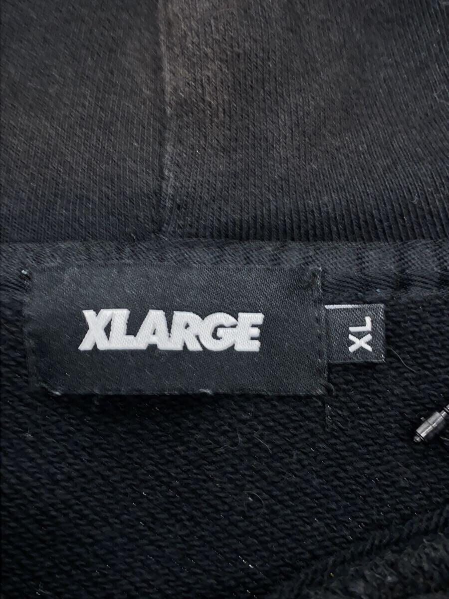X-LARGE◆パーカー/XL/コットン/BLK/無地/101221012016_画像3
