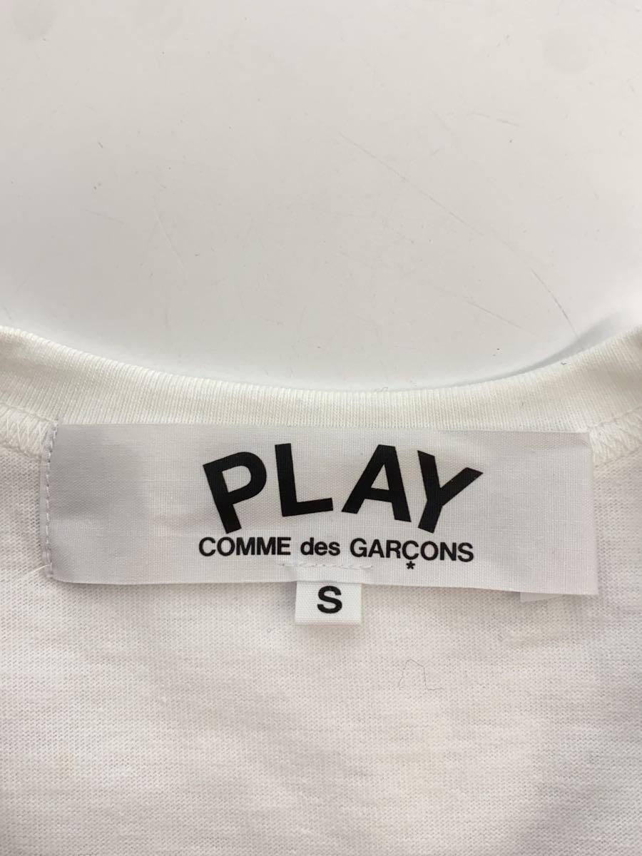 PLAY COMME des GARCONS◆Tシャツ/Cdg X Play T-Shirt/S/コットン/WHT/AE-T102_画像3