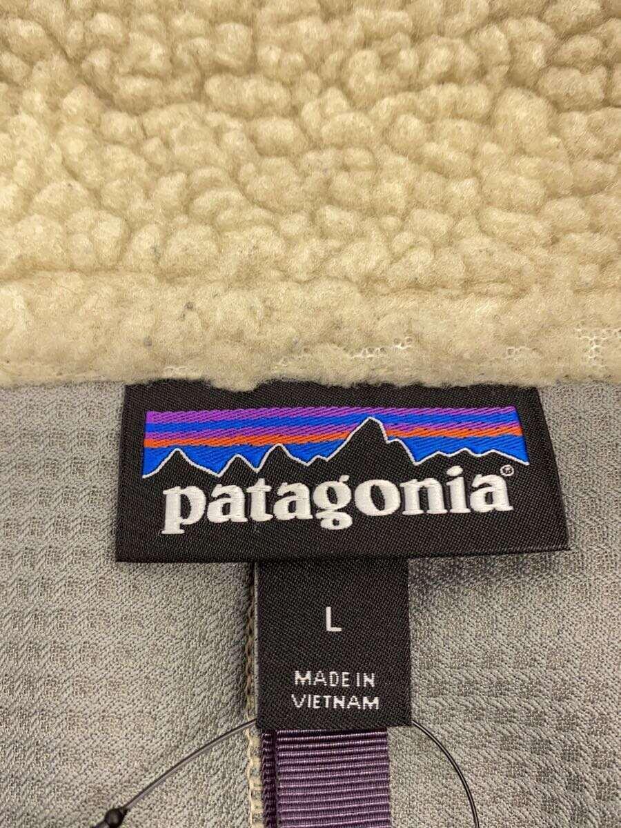 patagonia◆フリースベスト/L/ポリエステル/BEG/23048FA18_画像3