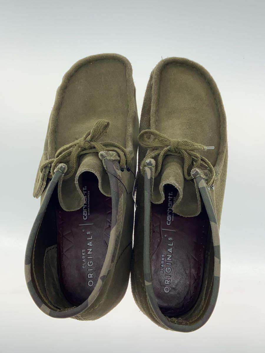 Clarks◆×carhartt/ワラビーブーツ/27cm/KHK/スウェード/11826_画像3