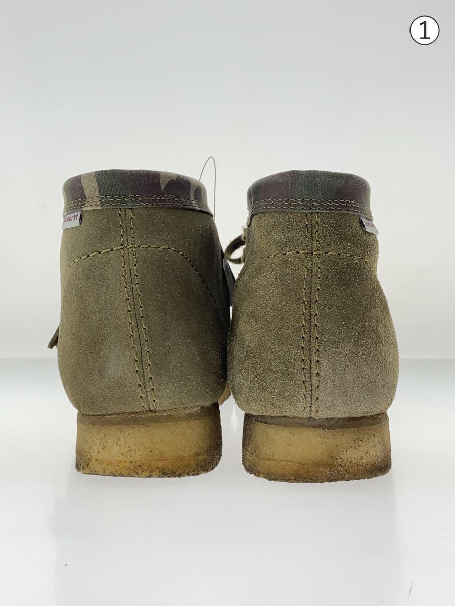 Clarks◆×carhartt/ワラビーブーツ/27cm/KHK/スウェード/11826_画像6