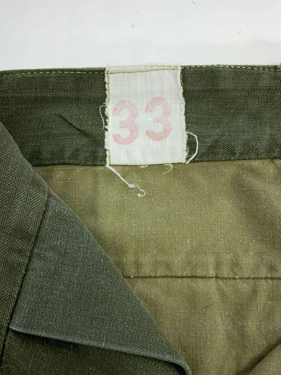 MILITARY◆60s/M-47カーゴパンツ/後期/33/カーゴパンツ/-/-/KHK/ヘリンボーン_画像4