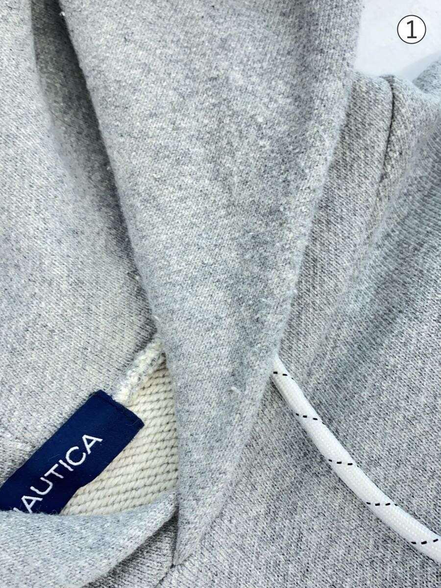 NAUTICA◆パーカー/S/コットン/GRY/23-1250_画像7