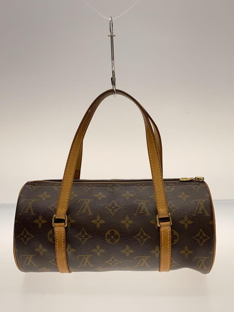 LOUIS VUITTON◆パピヨン26_モノグラム・キャンバス_BRW/PVC/BRW/ブラウン//_画像3