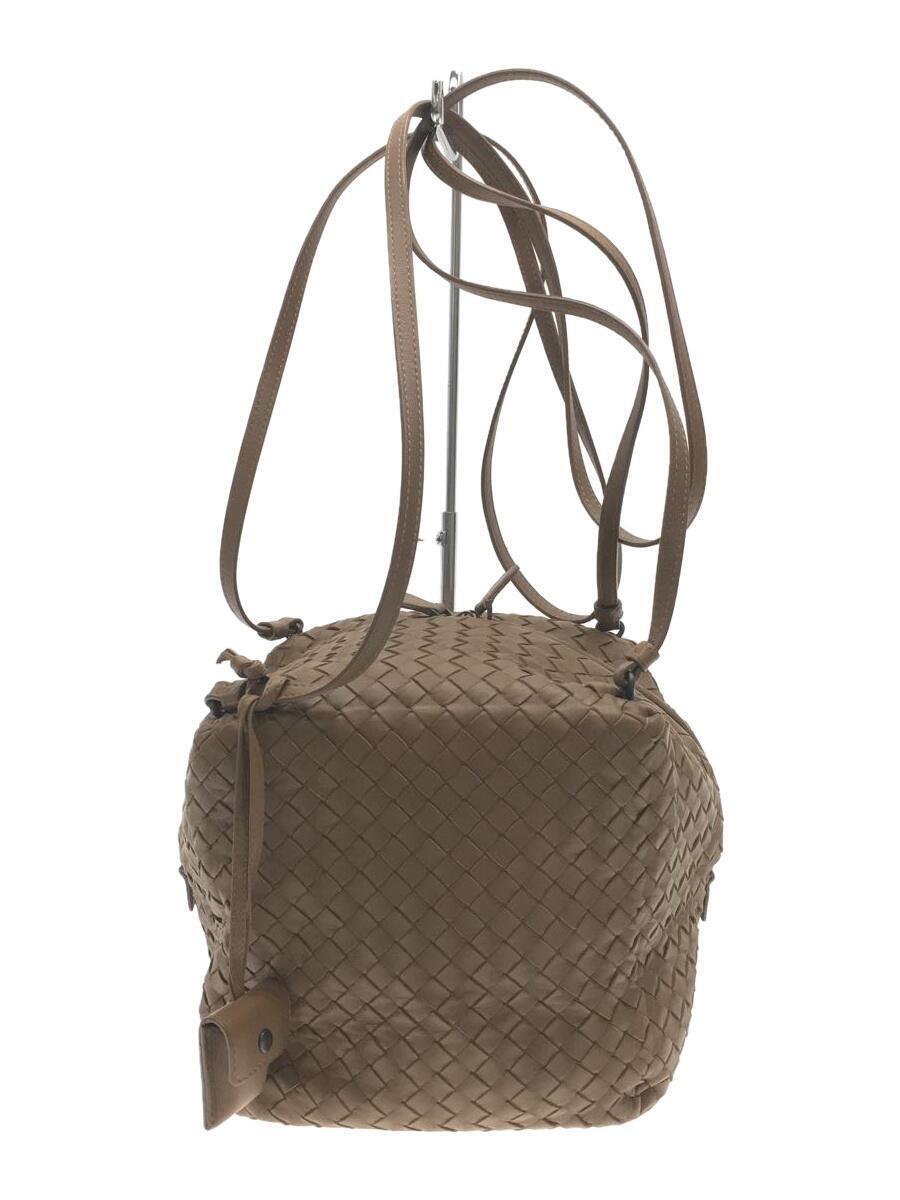 BOTTEGA VENETA◆ボッテガヴェネタ/ショルダーバッグ/レザー/ブラウン//_画像1