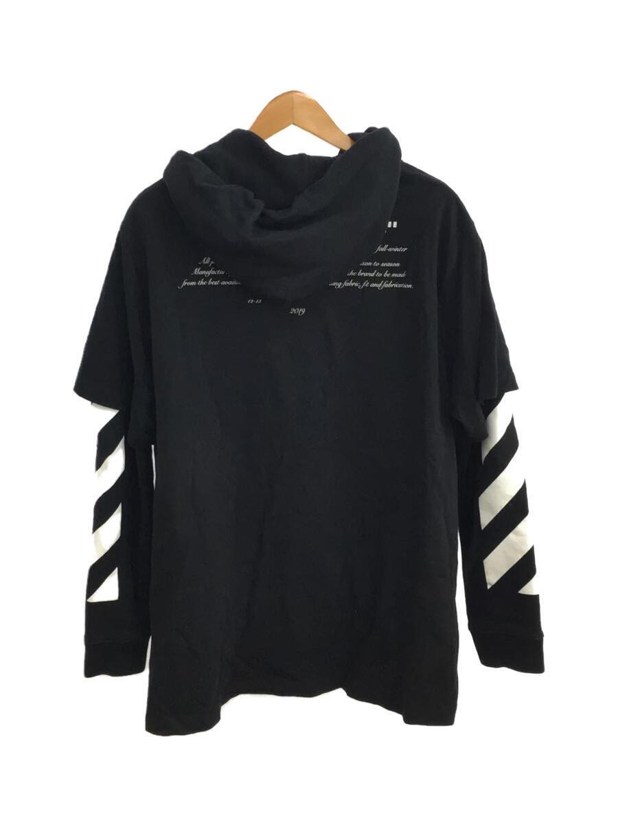 OFF-WHITE◆18AW/Diag Bernini/パーカー/L/コットン/BLK/OMBB042F18192011//_画像2