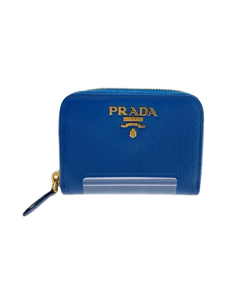 PRADA◆財布/レザー/BLU/レディース/1MM268//_画像1