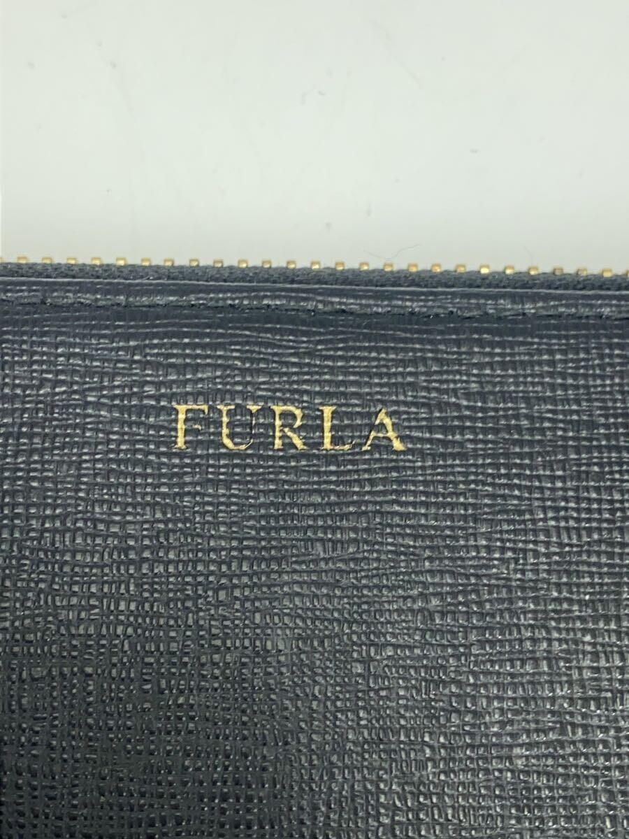 FURLA◆長財布/レザー/BLK/レディース_画像3