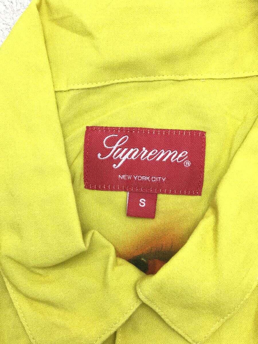 Supreme◆19AW/Eyes Rayon S/S Shirt/S/レーヨン/YLW/総柄//_画像3