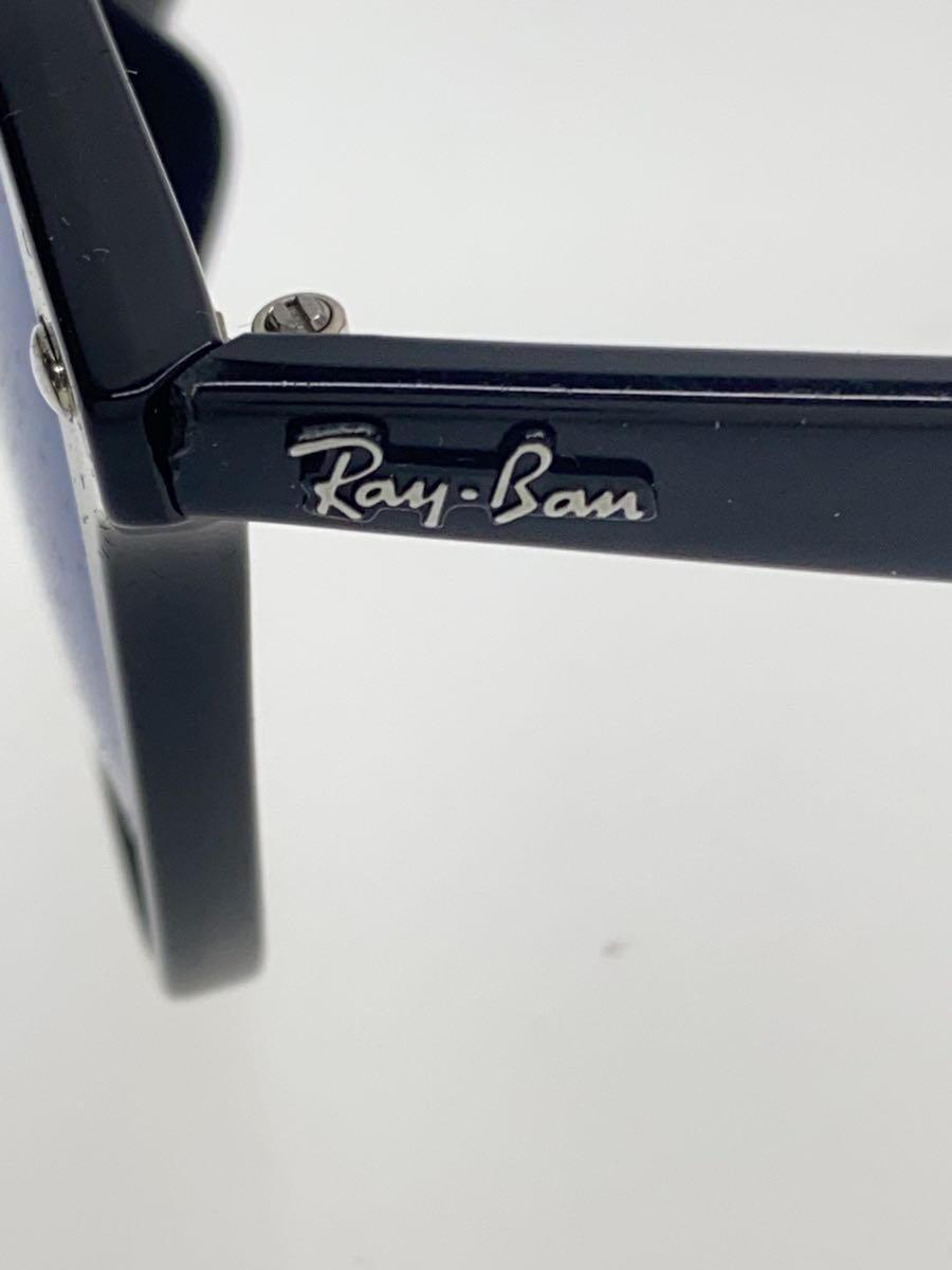 Ray-Ban◆サングラス/ウェリントン/プラスチック/BLK/IDG/メンズ_画像4