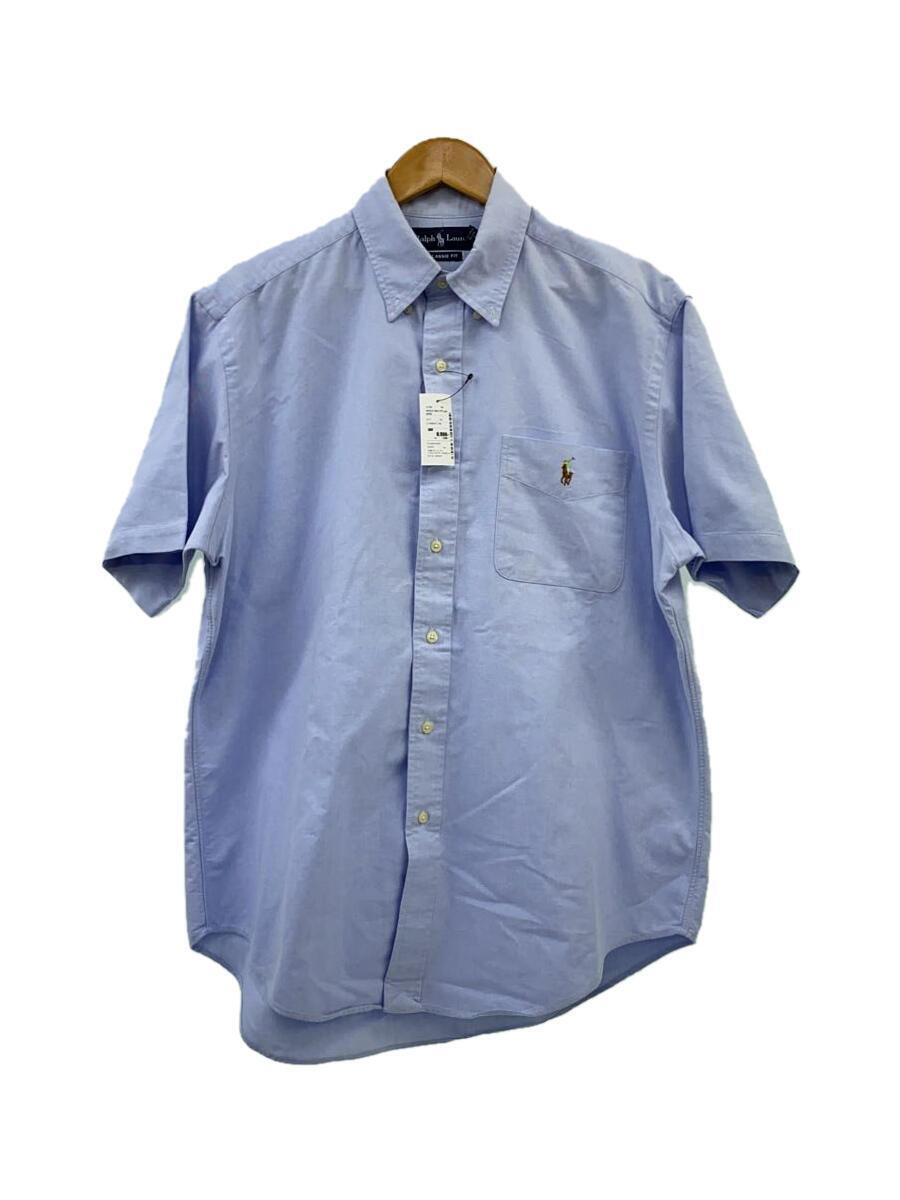 POLO RALPH LAUREN◆半袖シャツ/LL/コットン/BLU/HS-RL-GA0403//ボタンダウン/オックスフォード_画像1