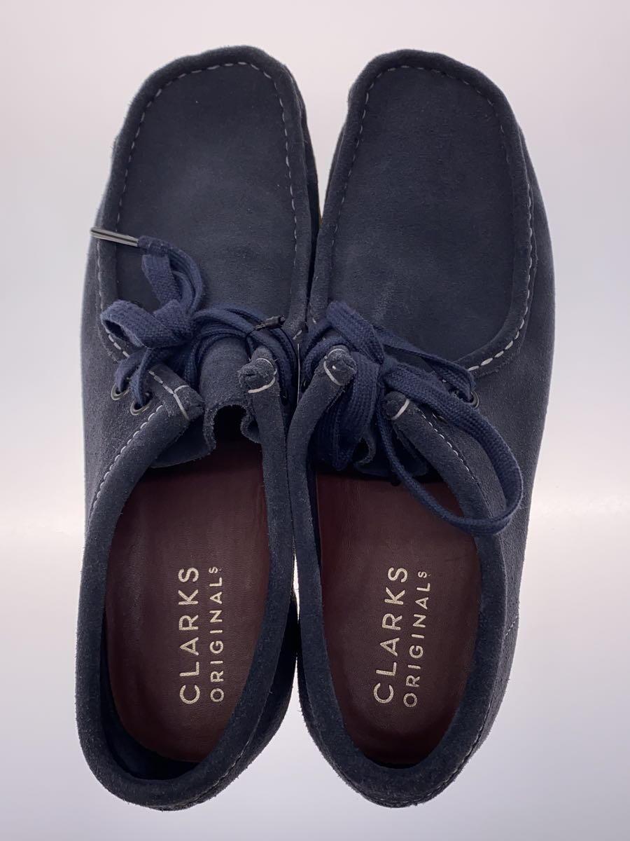 Clarks◆Wallabee Boot/27cm/NVY/スウェード/61284821_画像3