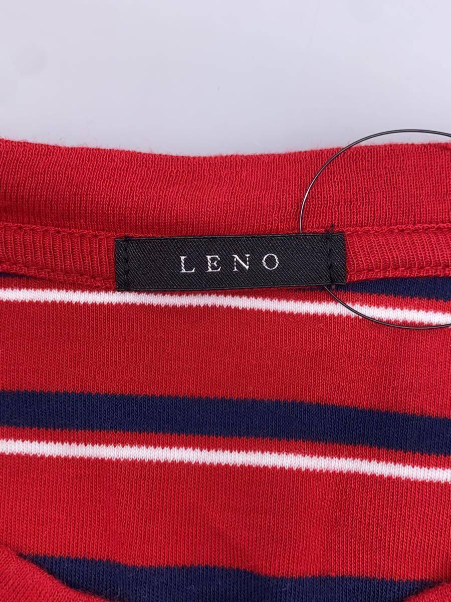 LENO◆MULTI BORDER BIG T-SHIRT/Tシャツ/0/コットン/RED/ボーダー/H2001-CS004_画像3