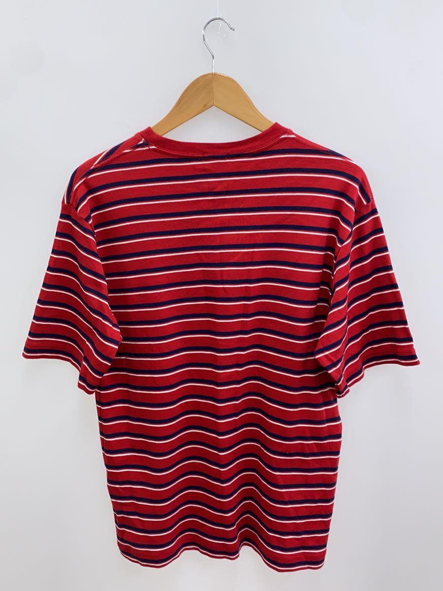 LENO◆MULTI BORDER BIG T-SHIRT/Tシャツ/0/コットン/RED/ボーダー/H2001-CS004_画像2