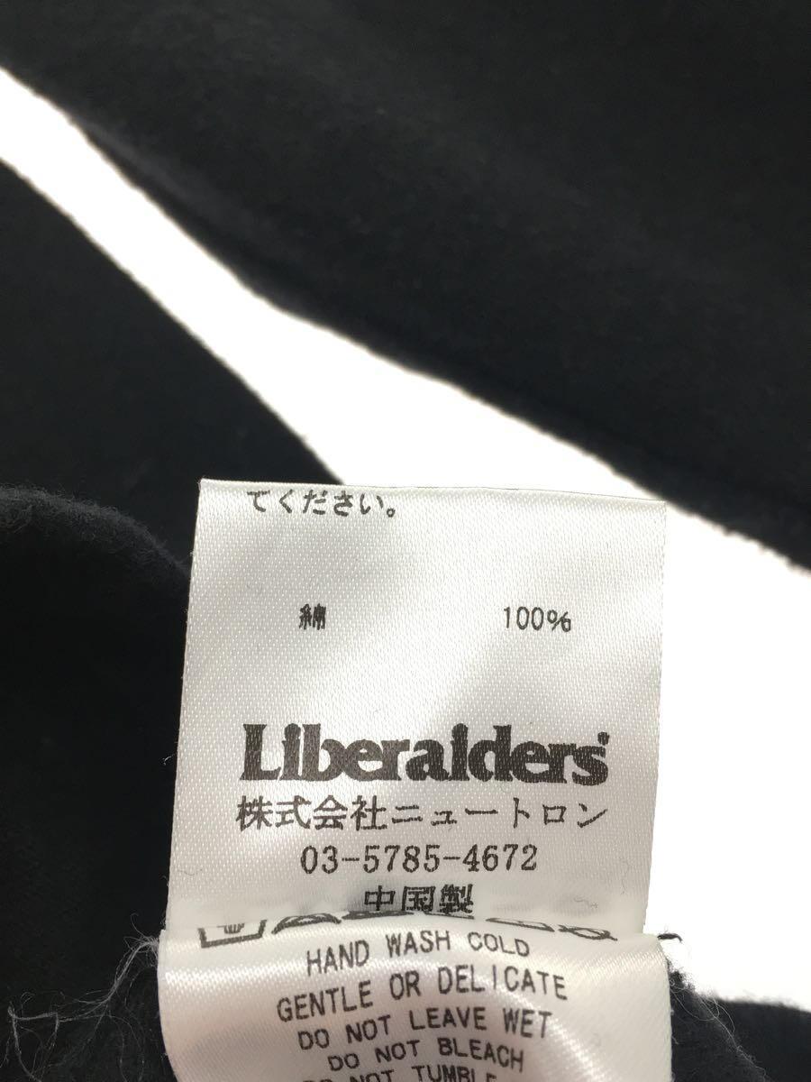 Liberaiders◆長袖Tシャツ/袖プリント/胸ロゴパッチ/M/コットン/BLK/無地//_画像5