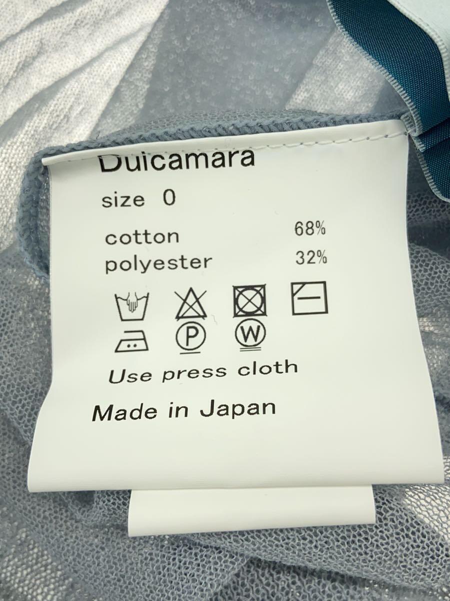 Dulcamara◆トップス/O/コットン/BLU/無地/シースルー/モックネック//_画像3