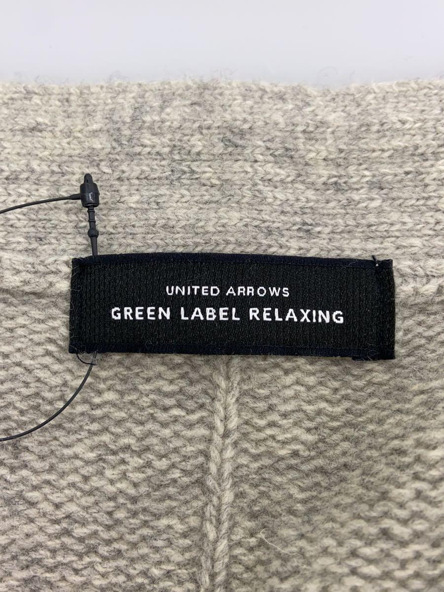 UNITED ARROWS green label relaxing◆セーター(厚手)/カシミアニット/ウール/Vネックバックスリットニット/GRY/3613-199-2081//_画像3