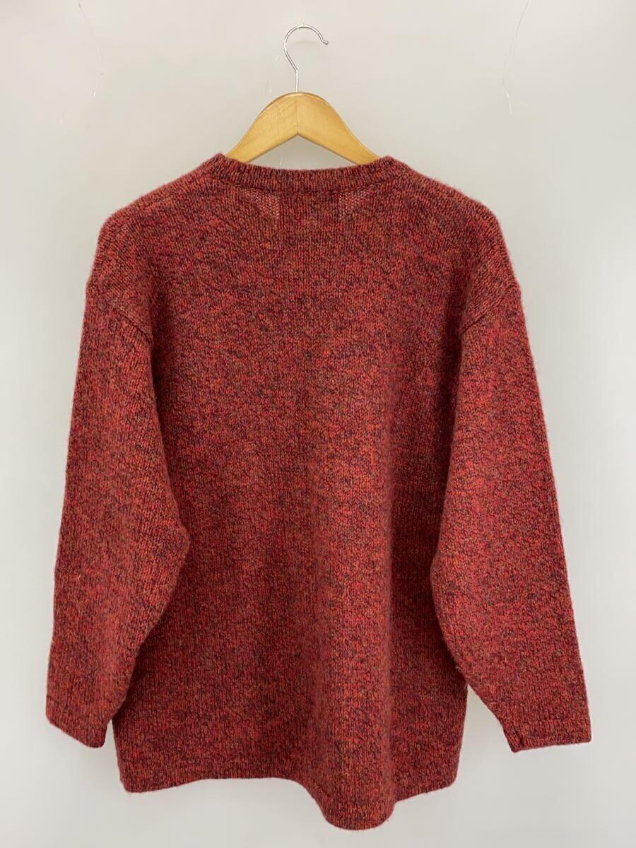 Woolrich◆セーター(厚手)/XL/ウール/RED/無地//_画像2