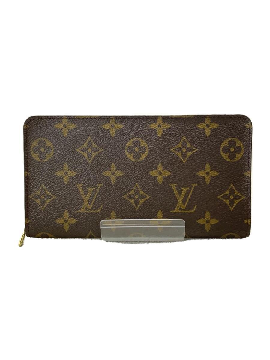 LOUIS VUITTON◆ポルト・モネ・ジップ_モノグラム・キャンバス_BRW/PVC/BRW/レディース//_画像1